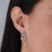 Carolyn Pollack Sterling Silver Pink Mother of Pearl Gemstone Flower Dangle Earr