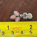 Carolyn Pollack Sterling Silver Pink Mother of Pearl Gemstone Flower Dangle Earr