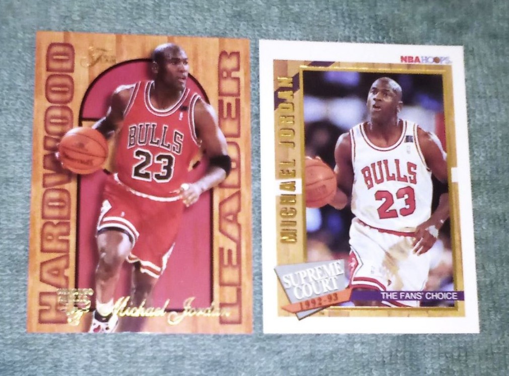 Michael Jordan cards FLAIR + GOLD PARALL