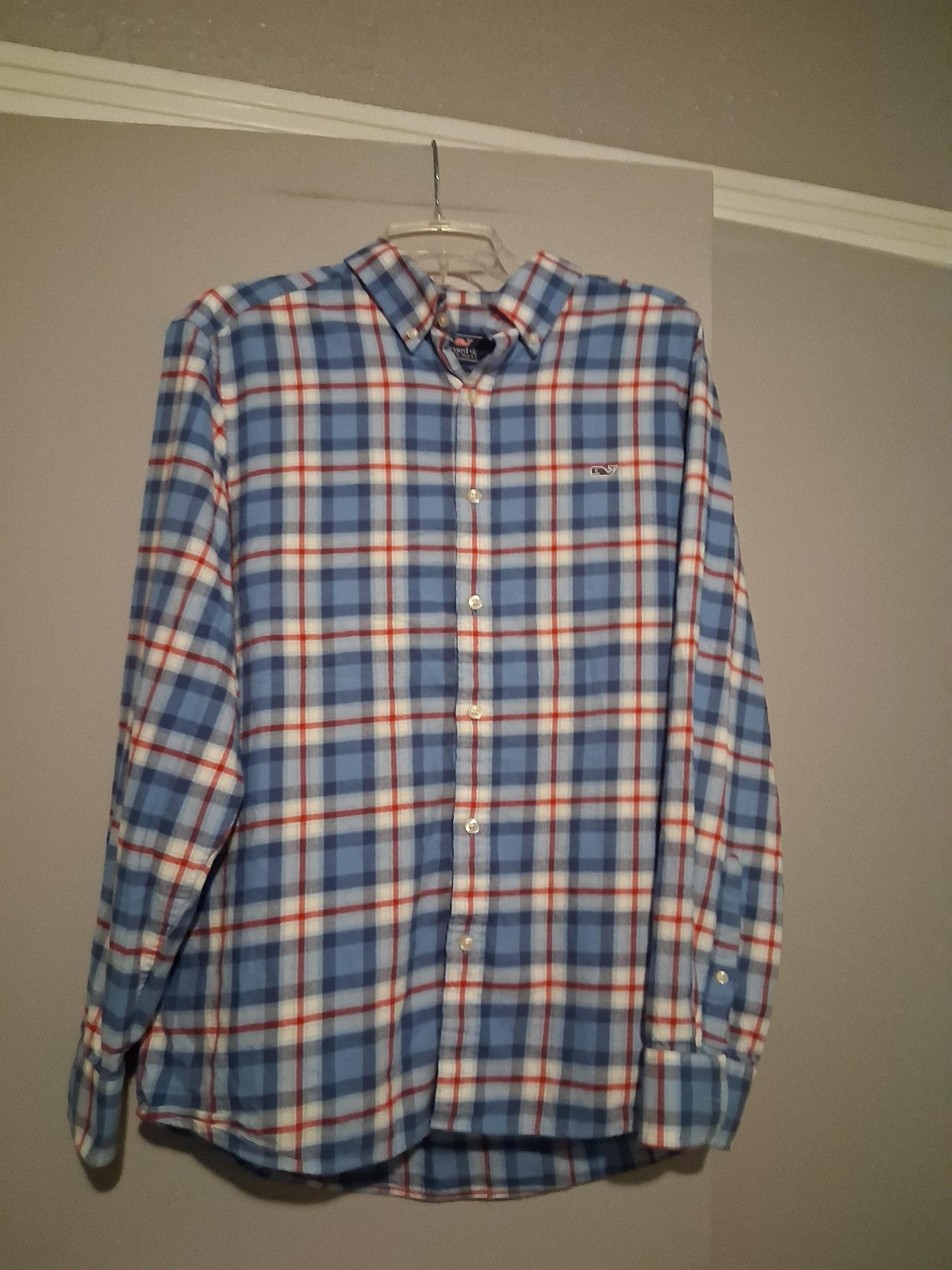 VINEYARD VINES LADIES FLANNEL SHIRT- SIZE LARGE