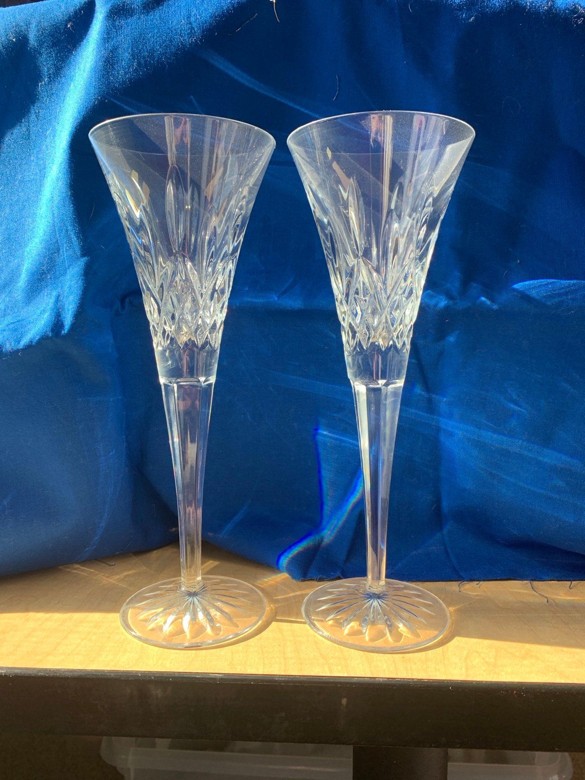 Waterford vintage champagne glasses (set of 2)