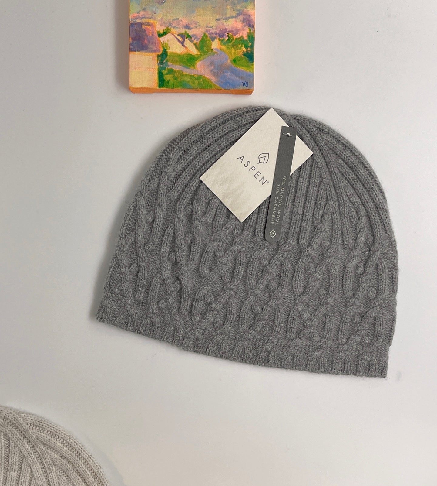 Aspen Twizzler Cable-Knit Beanie - Cashmere (For Women)