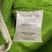 Trina Turk Womens Green/Ivory Trim Edges Long Sleeve Button Front Cardigan Sz. M