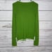 Trina Turk Womens Green/Ivory Trim Edges Long Sleeve Button Front Cardigan Sz. M