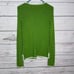 Trina Turk Womens Green/Ivory Trim Edges Long Sleeve Button Front Cardigan Sz. M