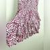 Poupette St. Barth Women's XS/S Beline Mini Dress Purple Clover White Fringe
