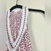 Poupette St. Barth Women's XS/S Beline Mini Dress Purple Clover White Fringe