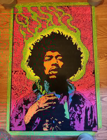 JIMI HENDRIX VINTAGE POSTER