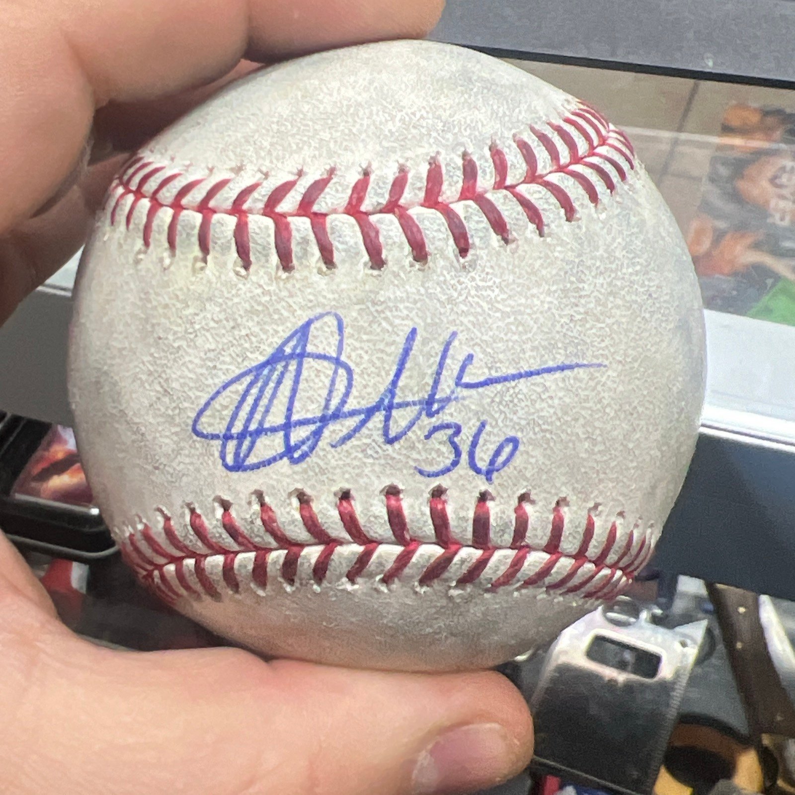 Adam Oller #36 A’s Pitcher Autograph Signed Baseball