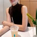 Natural Beauty Basic Feather Off-Shoulder Knit