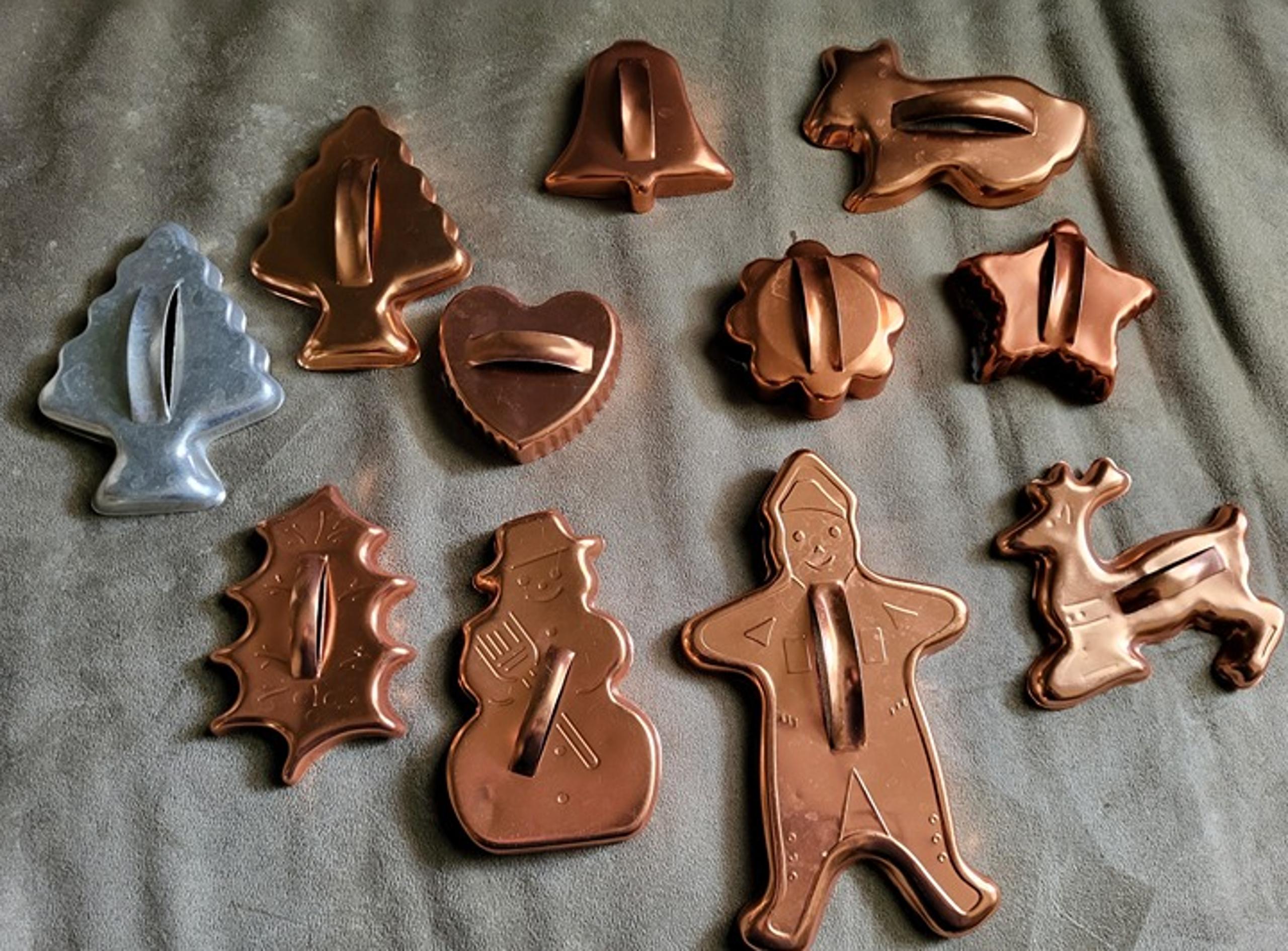 Vintage Copper Cookie Cutters