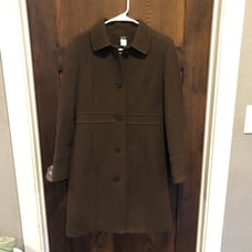 J.Crew classic lady day coat in Brown with Thinsulate Size 10p