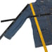 Erika Stretch Blue Cotton Denim Women’s Jeans Jacket Small Metal Button Up