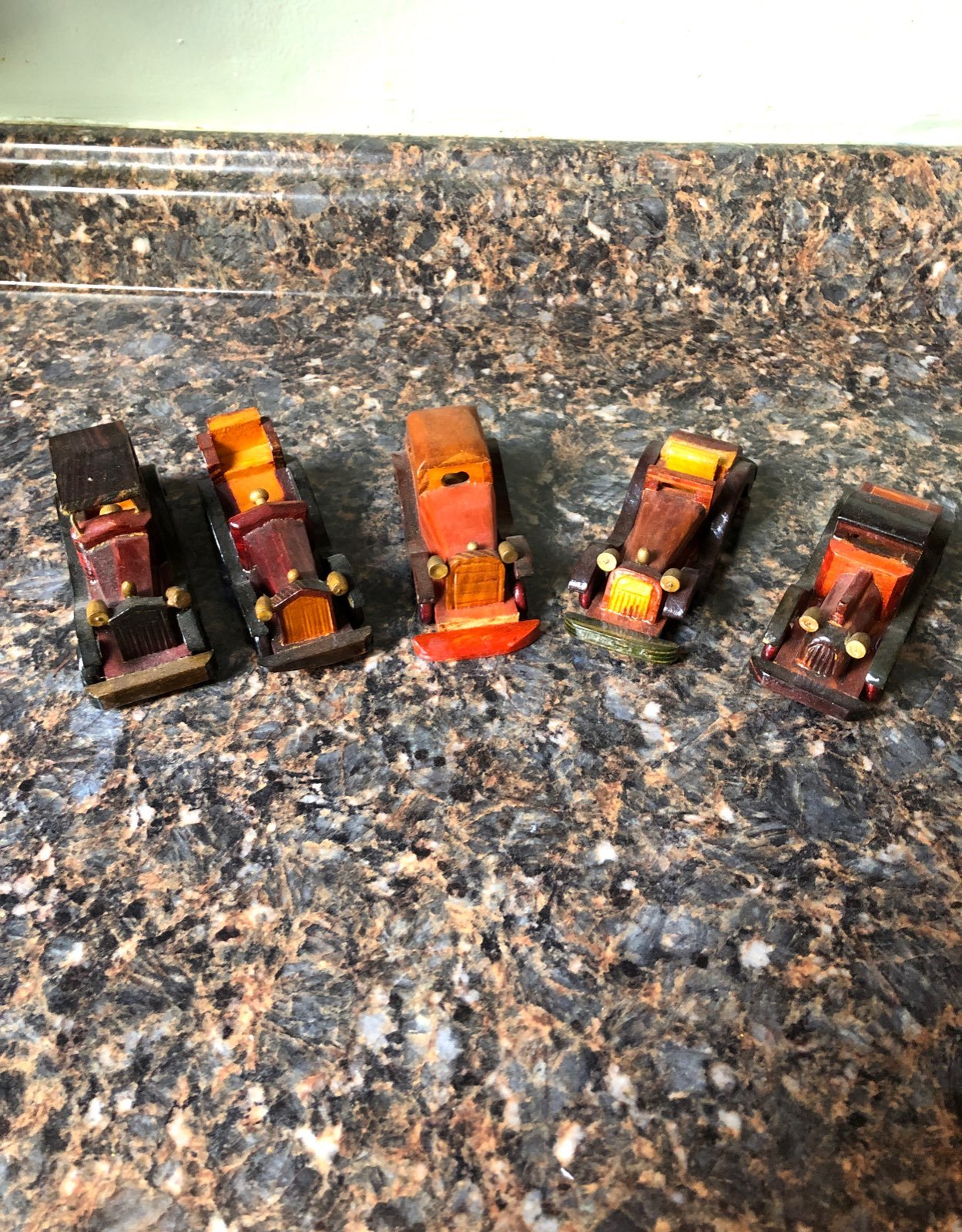 Crafted Wooden Touring Car. Detailed so