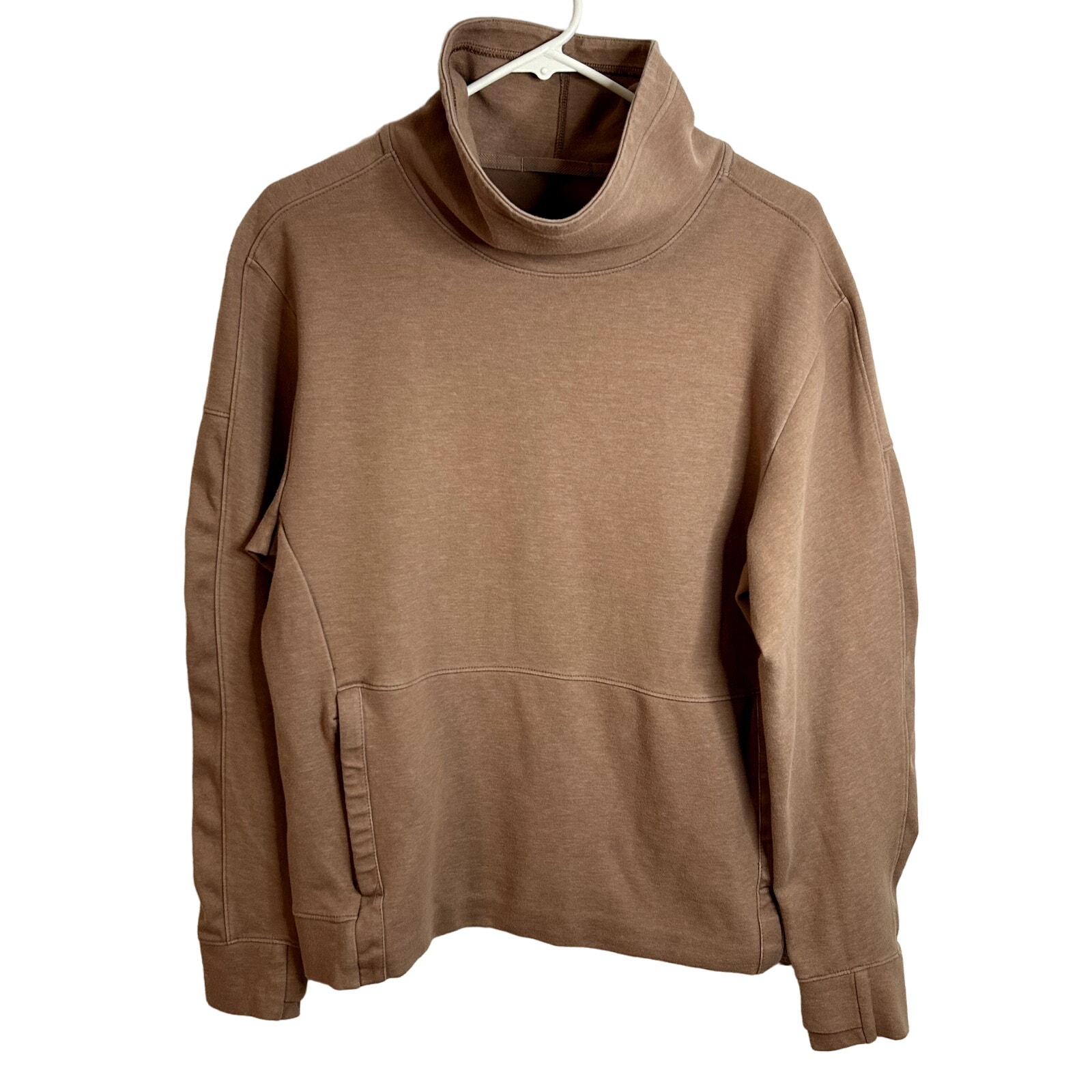 Nike Long Sleeve Funnel Neck Training Shirt Womens Size Small Brown Sweatshirt