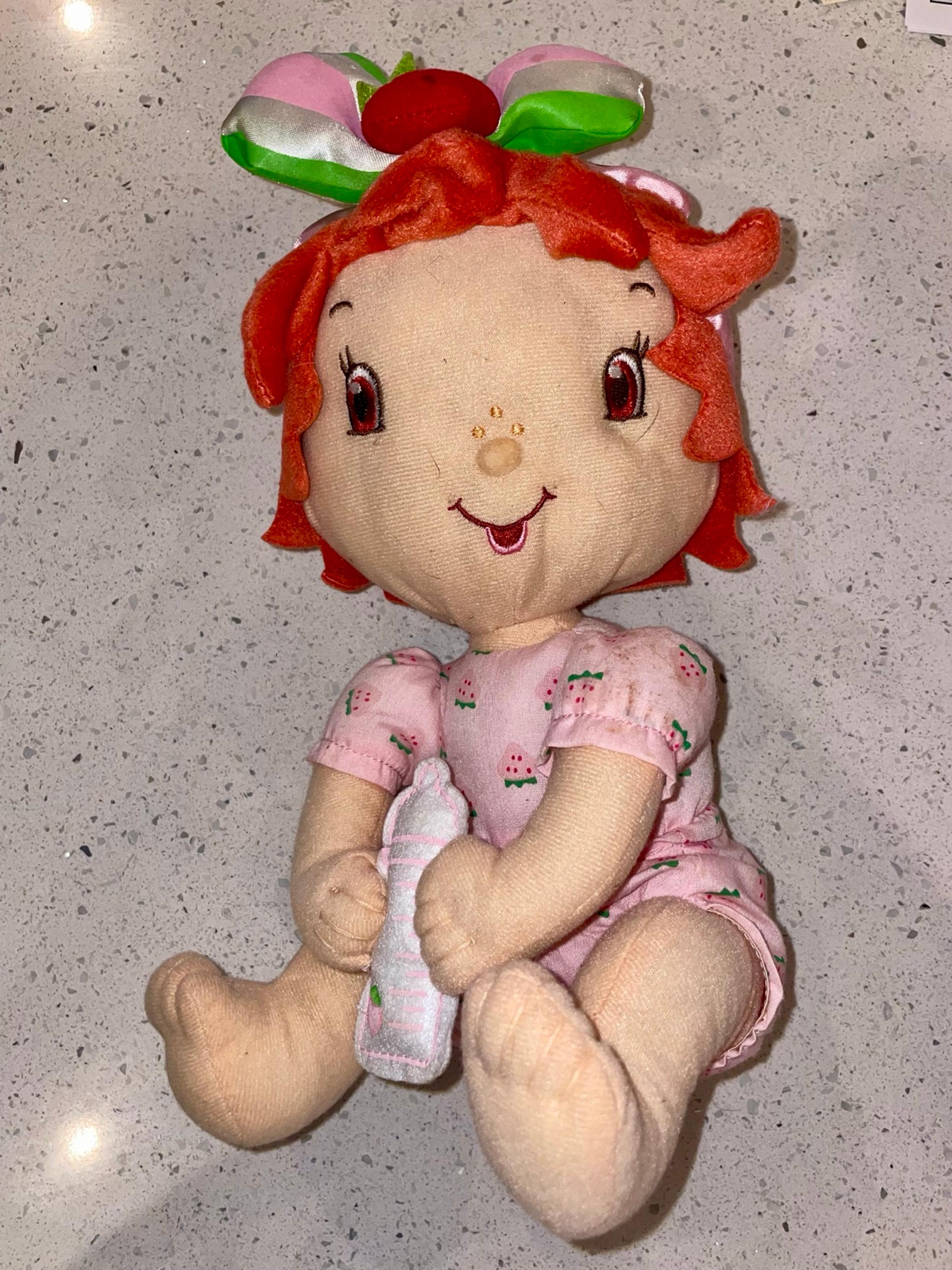 2007 Baby Strawberry Shortcake Plush Doll