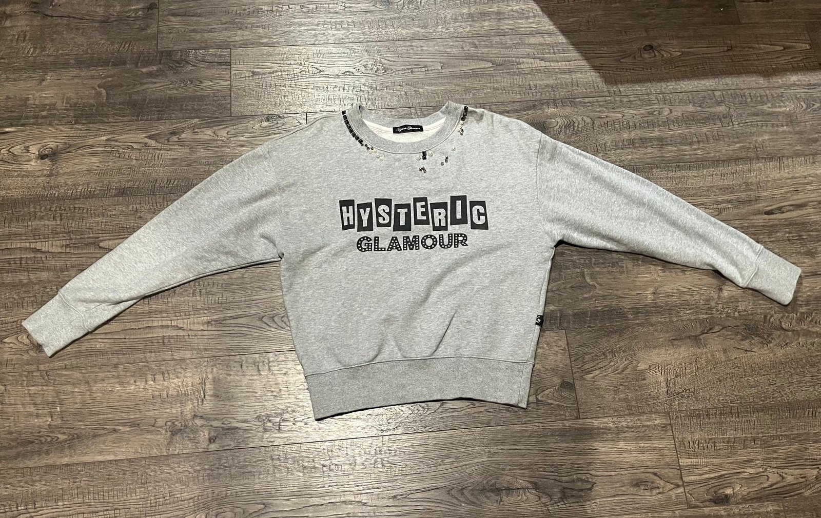 Hysteric glamour rare studded sweatshirt