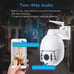 Outdoor/indoor security camera with wire