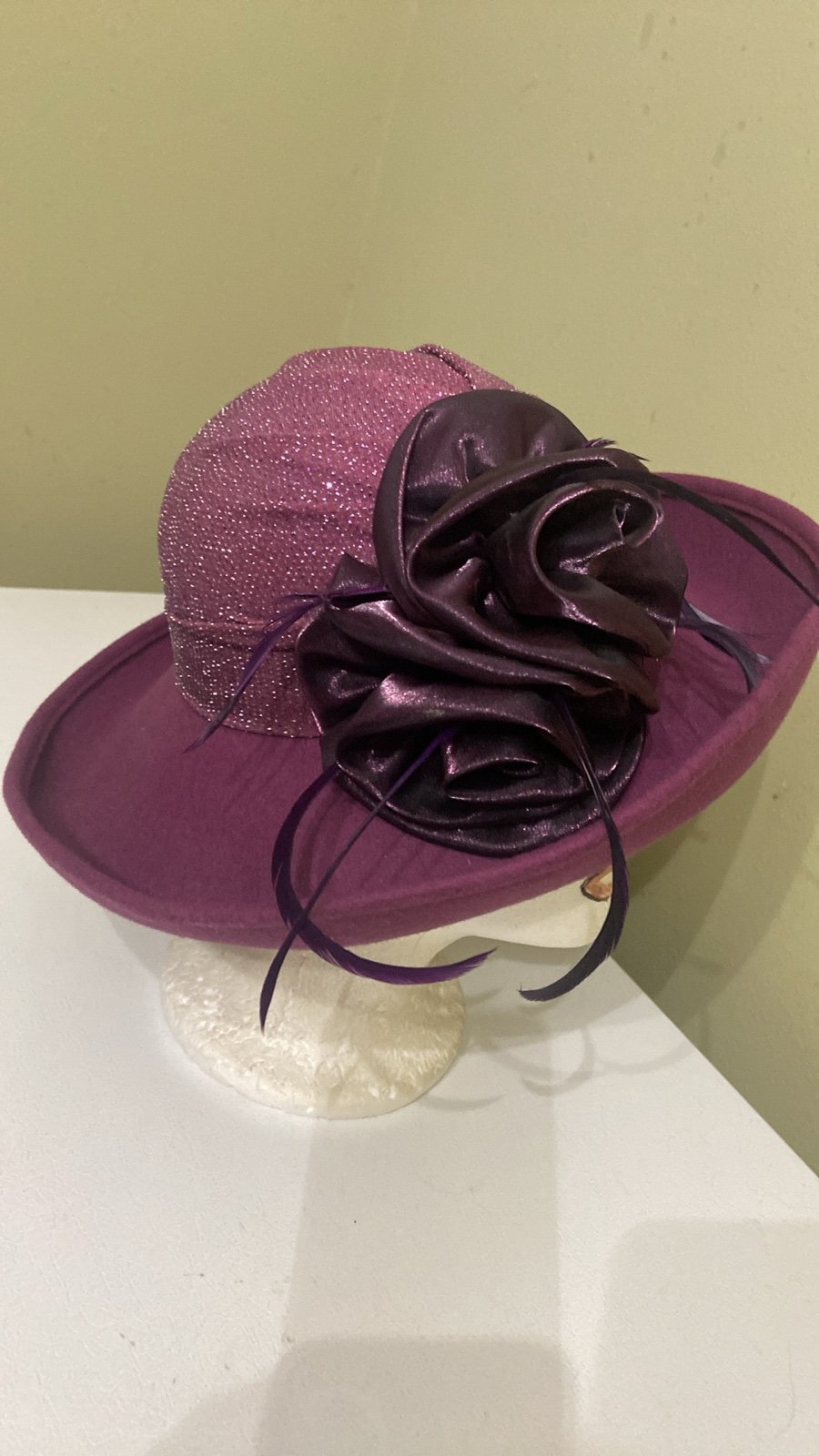 Beautiful Purple Dress /Church Hat by Whittall & Shon