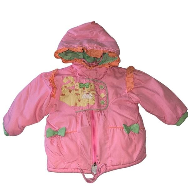 Playskool vintage pink kitty cat coat size 12 months