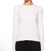 THE ROW WHITE SHERMAN LONG SLEEVED COTTON T-SHIRT