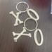 Lot (2) XO KEYCHAINS