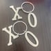 Lot (2) XO KEYCHAINS