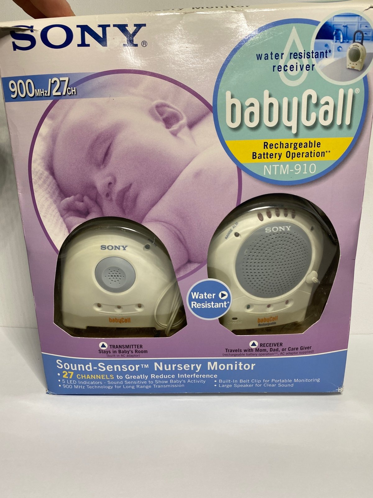 Sony NTM-910 BabyCall Sound-Sensor Baby Monitor New