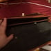 vintage Dooney and Bourke black leather briefcase