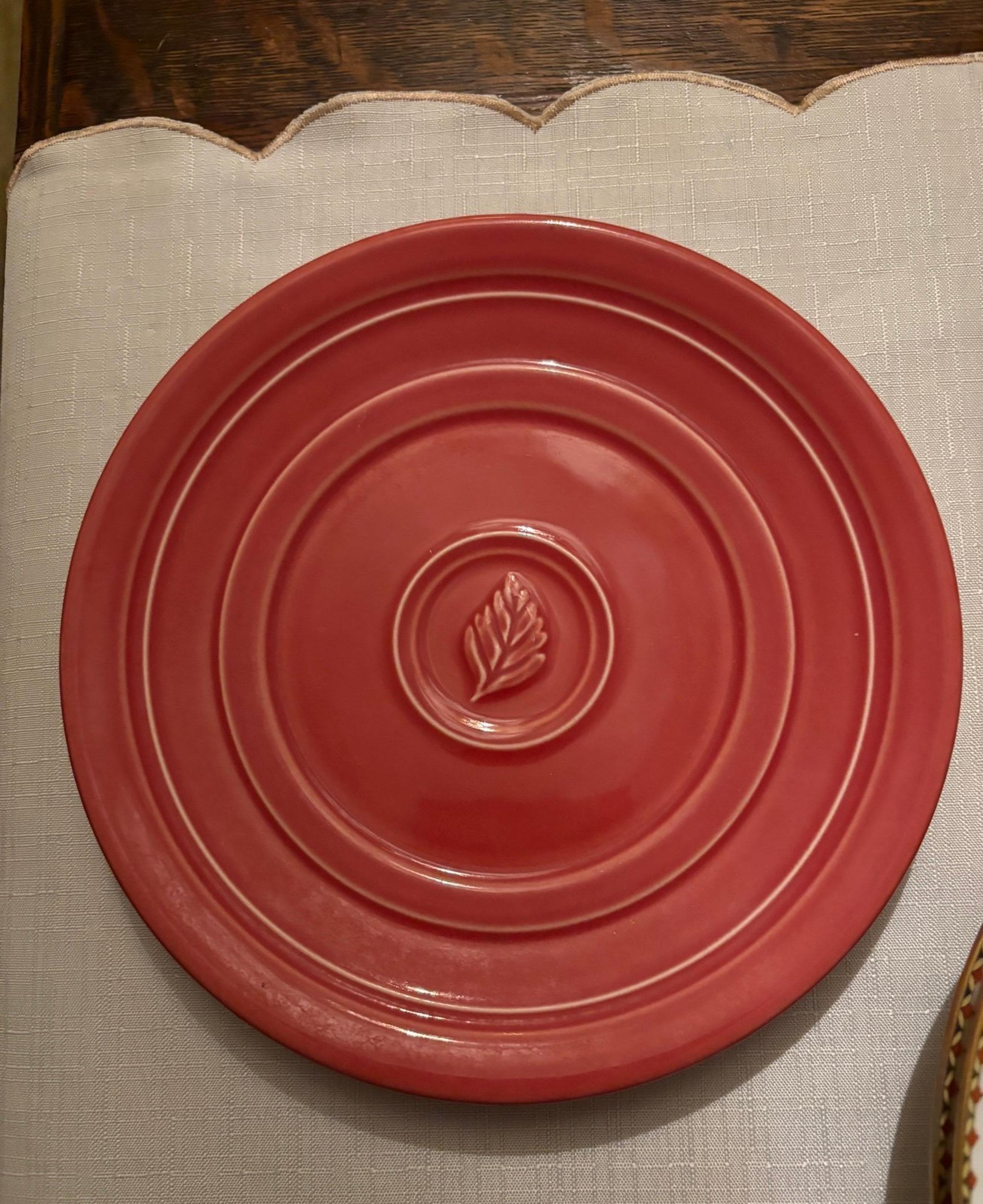 Dansk orange plate