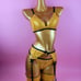 Black and gold lingerie set