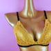Black and gold lingerie set
