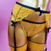 Black and gold lingerie set
