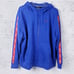 Nike Plus Womens Plus Size 1X Full Zip Hoodie Logo Tape Sweatshirt Fleece Blue