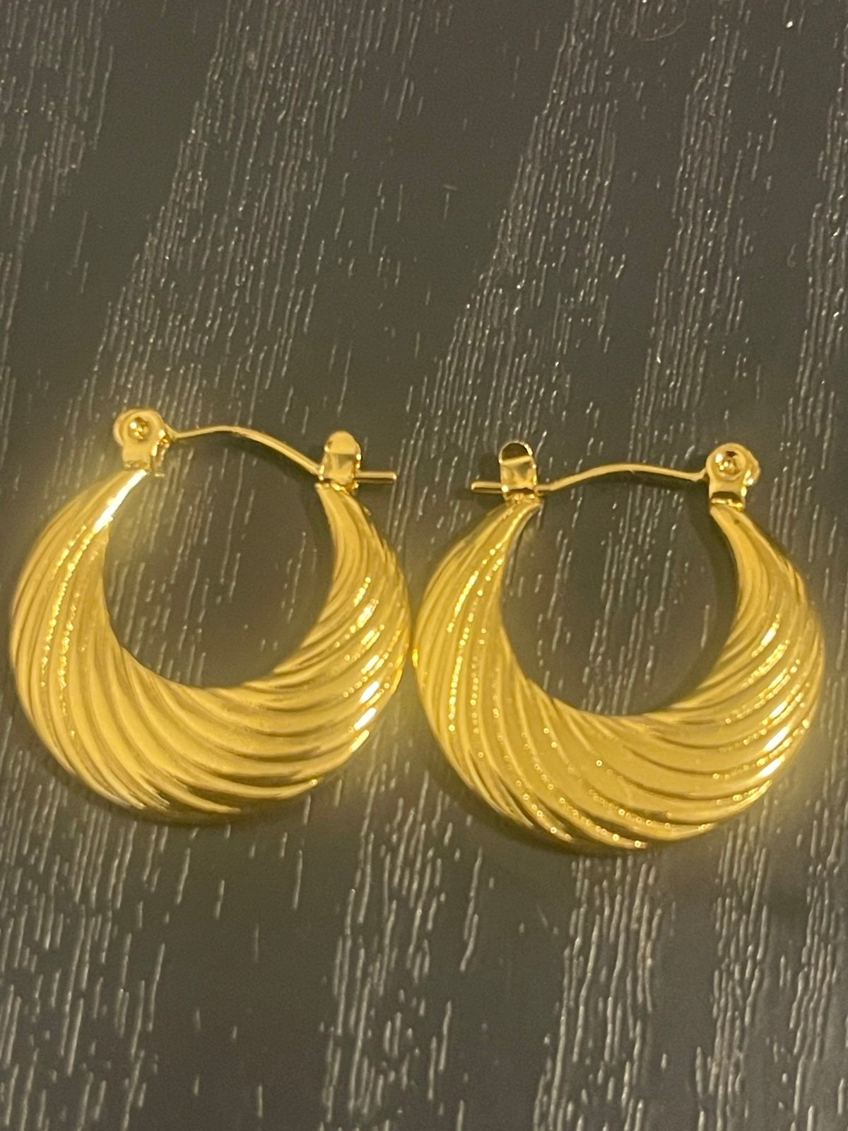 Gold18ktgf earrings rare vintage