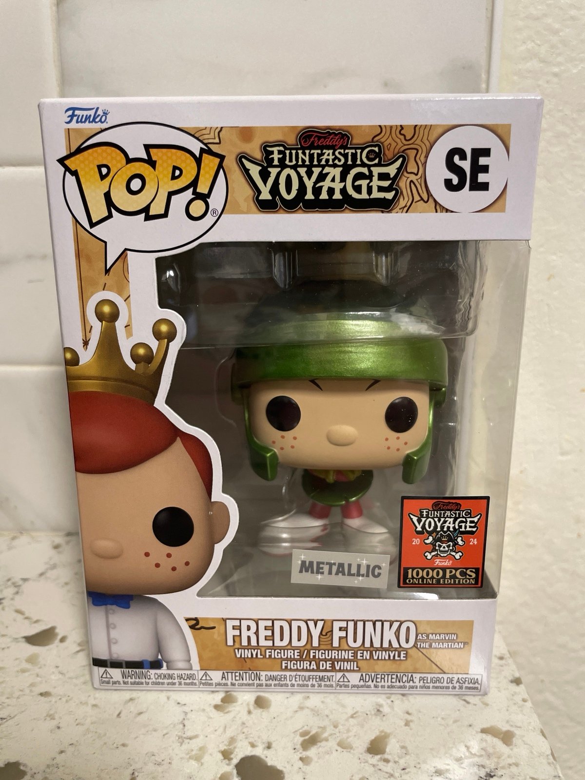 Funko Pop Metallic Freddy Funko as Marvin the Martian LE1000 pcs