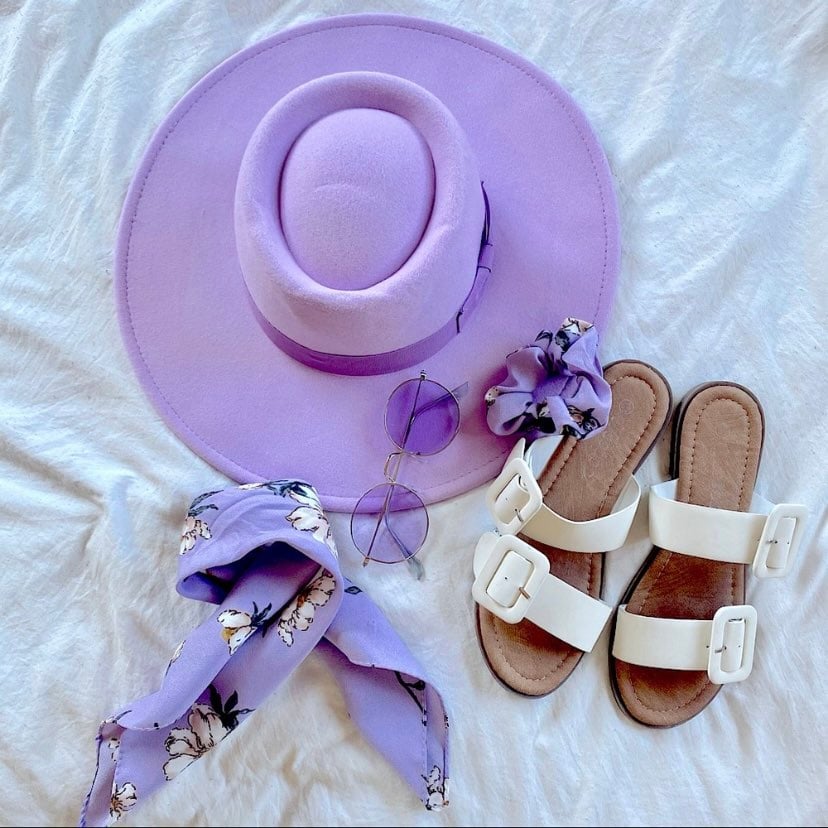 NEW 'Lilac Fields' Boater Hat