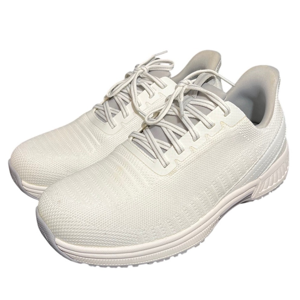 Orthofeet Yari 20015 White Knit Orthopedic Shoes Sneakers Men's Size 8 2E Wide