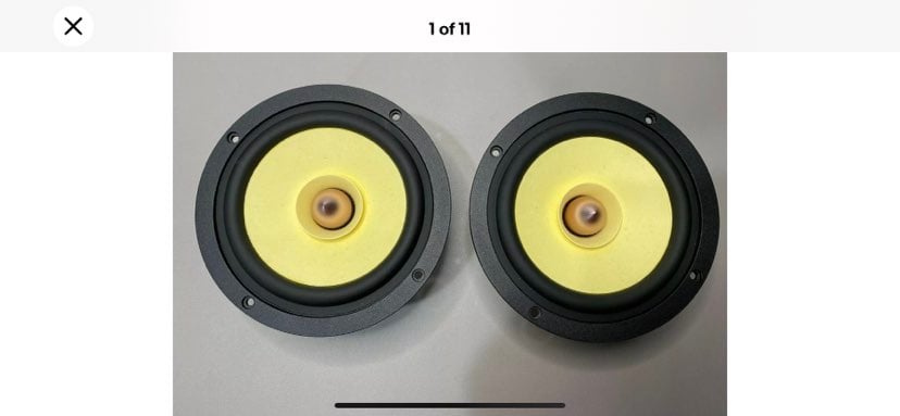 NEW PAIR 5.25 AUDIOPHILE Full Range Speakers 8Ω AL-Cone Bullet & Diecasting USA