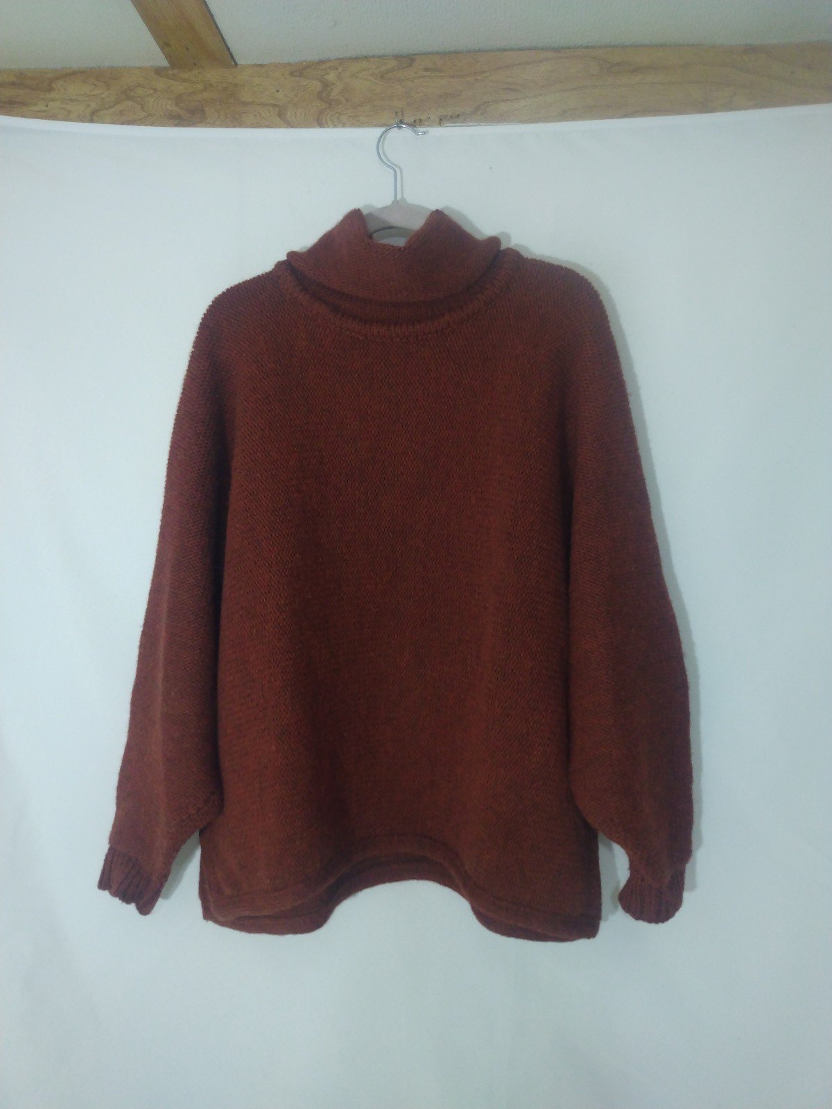 Womens Ramsay Of Dublin Hand Loomed Wool Irish Turtle Neck Sweater Sz M
