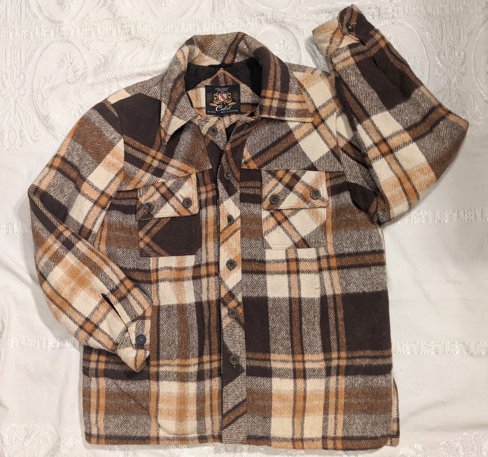 Vntg Retro 60-70's Cabot unisex wool ble