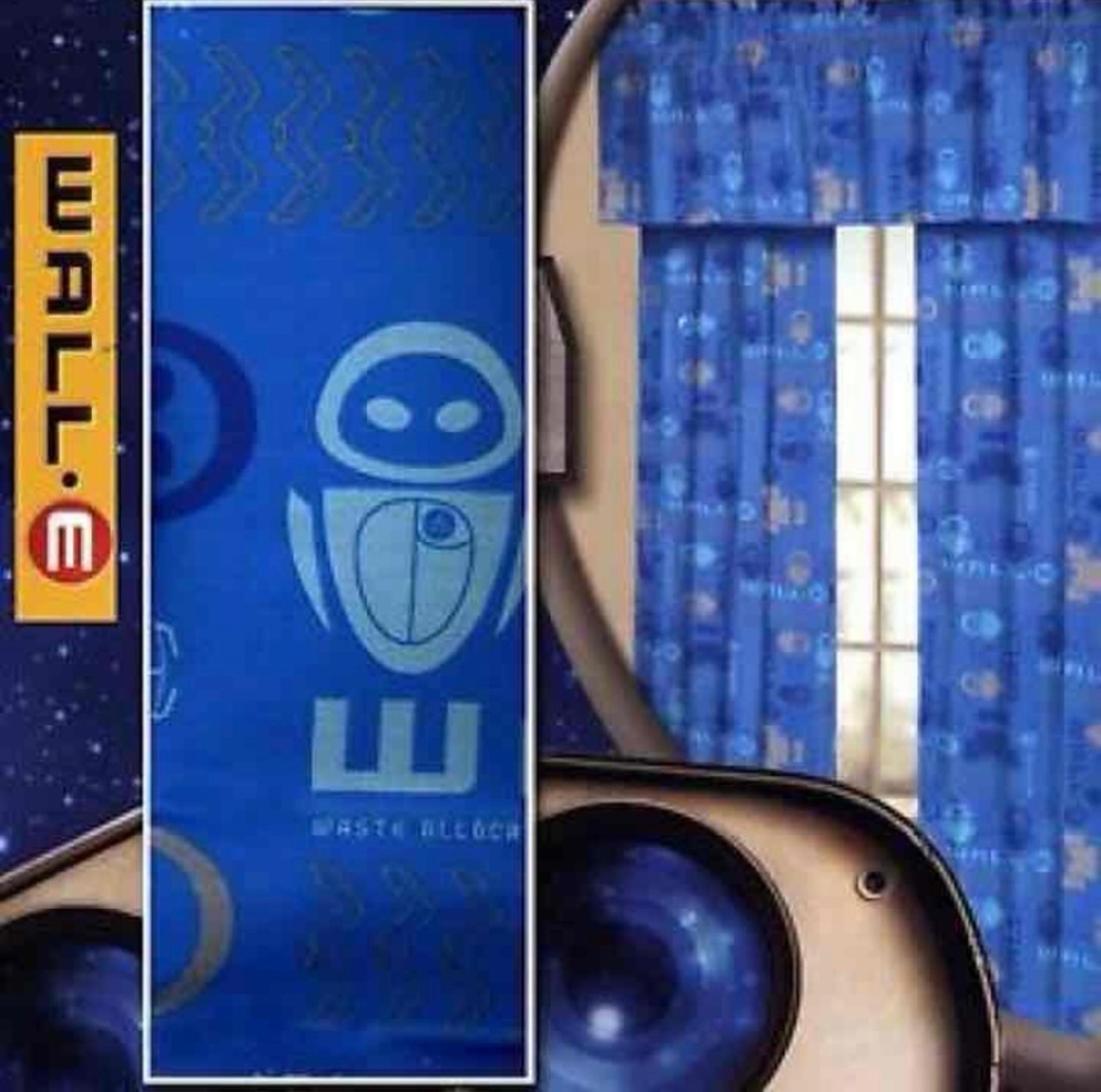 Disneys Pixar Wall-E 2 panel curtains