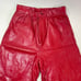 red leather pants