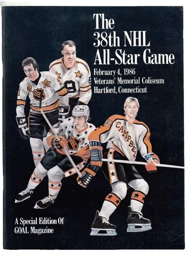 National Hockey League NHL 38th All Star Game Program 1986 GRETZKY Hartford CT
