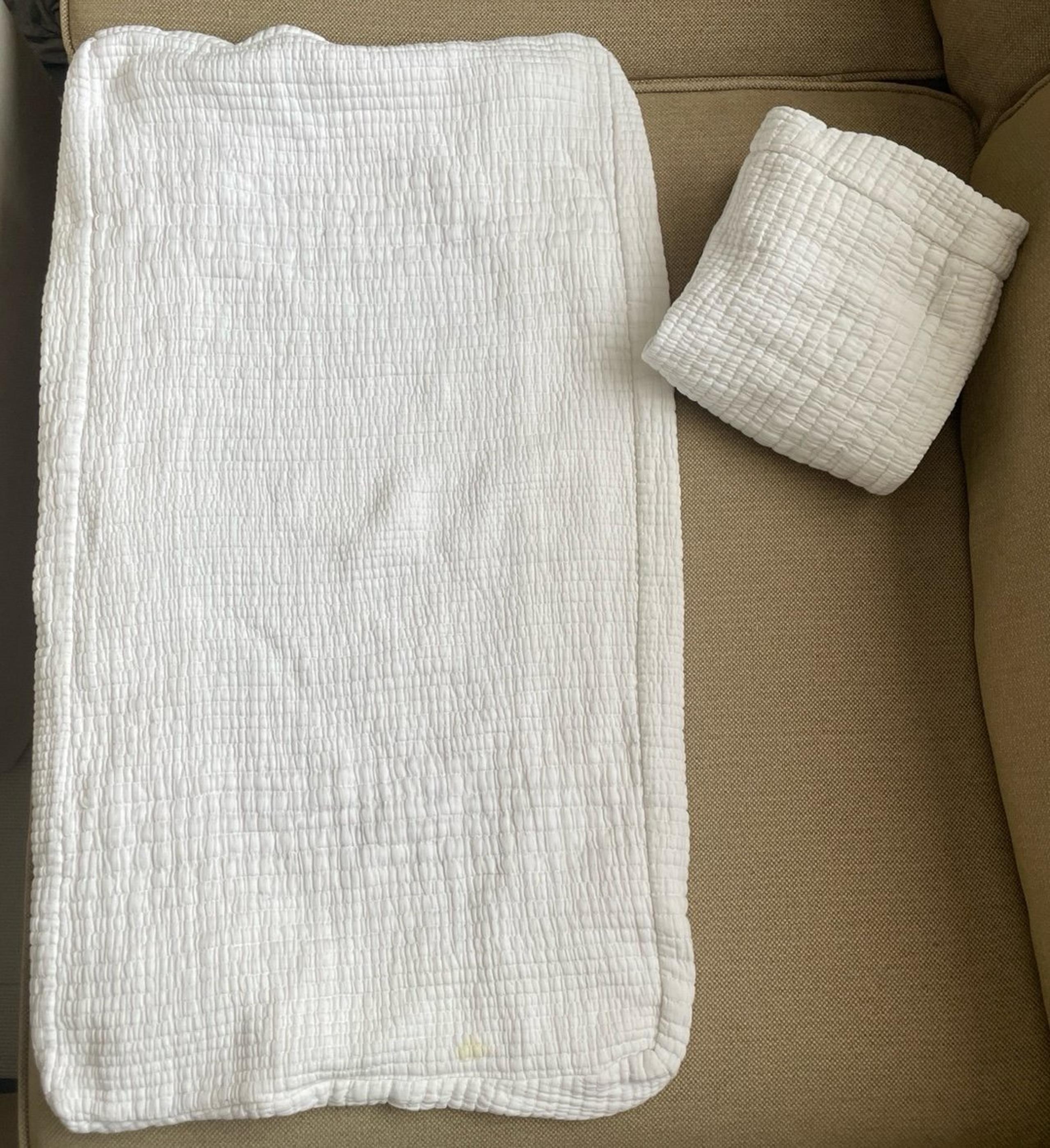 West Elm x pbk Pottery Barn Kids Cotton Matelasse Changing Pad Cover Set of 2