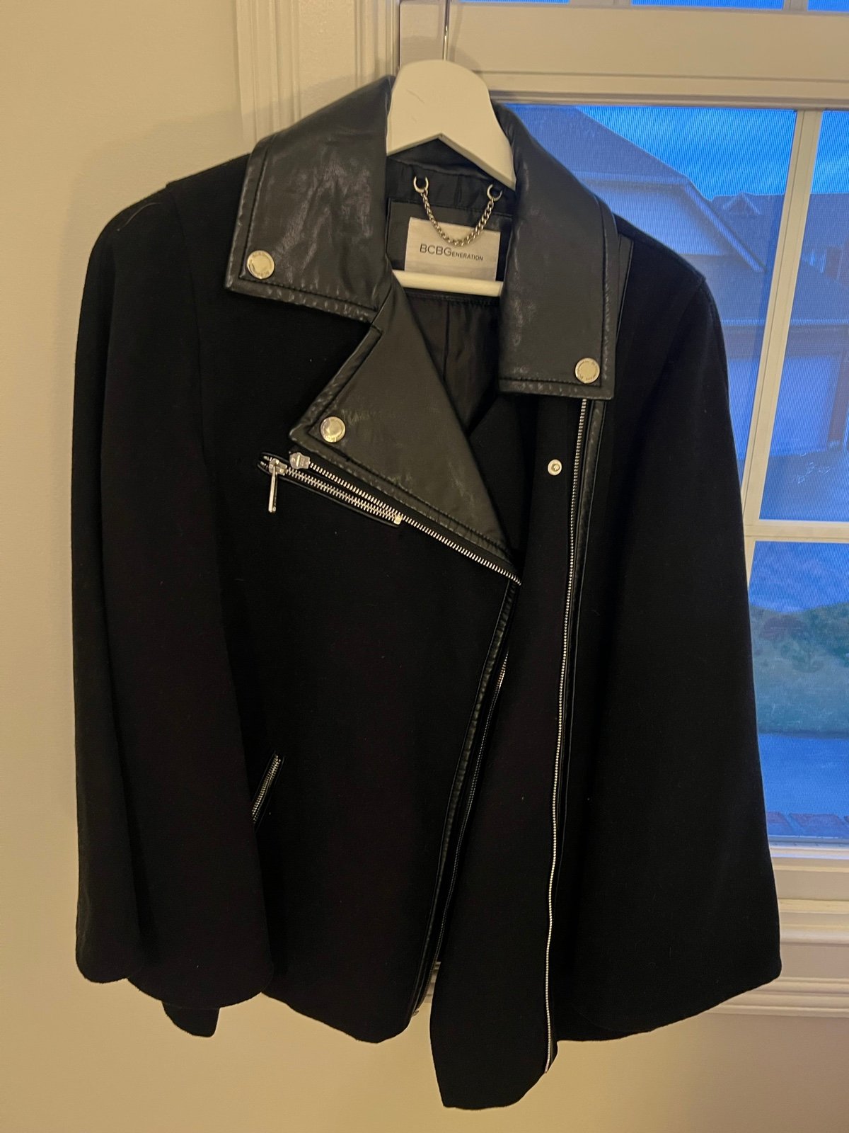bcbg cape coat