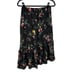 Alison Andrews Black Floral Asymmetrical Skirt