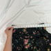Alison Andrews Black Floral Asymmetrical Skirt