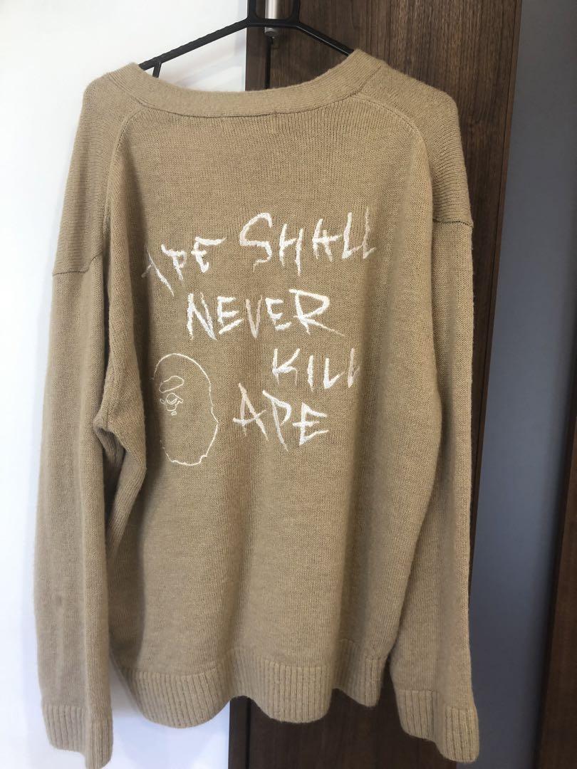A Bathing Ape Pins Mohair Knit Cardigan