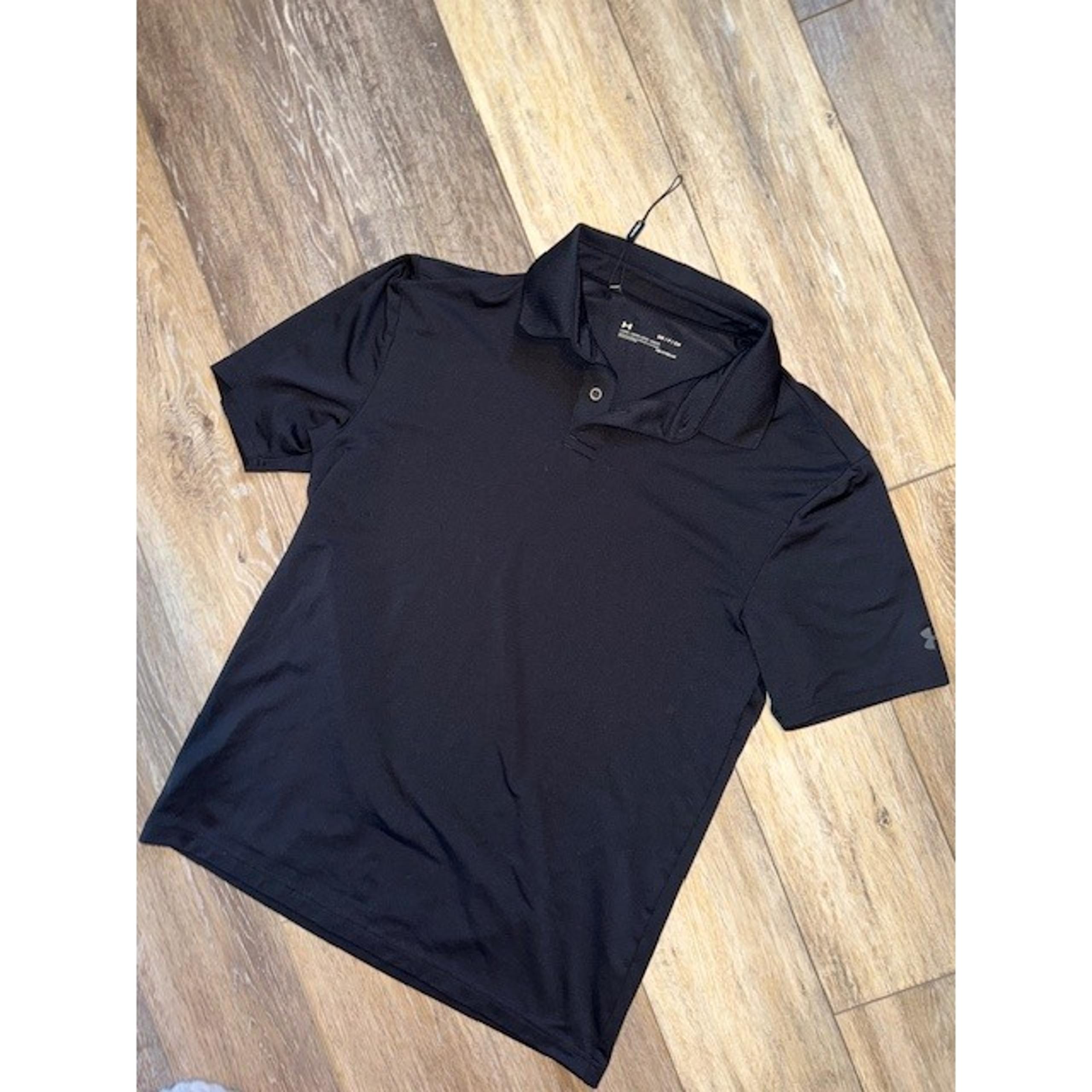 HeatGear Polo Shirt Moisture Wicking Athletic Black Small - Under Armour